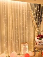 საშობაო განათება ფარდა თბილი 3x3 მ 300 ნათურით (C-6)