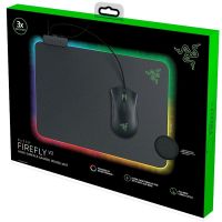 მაუს პადი-Razer Mouse Pad Firefly V2, RGB, M (355x255x3mm), black