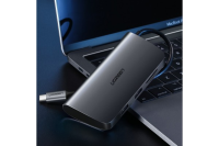 Cable/ UGREEN USB-C CM212 (50852) USB-C 7-in-1 Multifunctional Adapter, 1xUSB 3.0, HDMI, RJ45, PD, Gray
