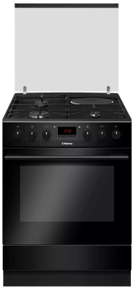 გაზქურა-Hansa FCMS68249 85/60/60, Oven EL Black, Top 3+1