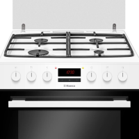 გაზქურა-Hansa FCMW68229 85/60/60, Oven EL, White, Top 4 Gas