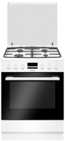 გაზქურა-Hansa FCMW68229 85/60/60, Oven EL, White, Top 4 Gas