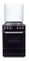 Oven-Oz OM 6040 BL / OCourved60X60 Coocker, 4Gas, Oven-Combination